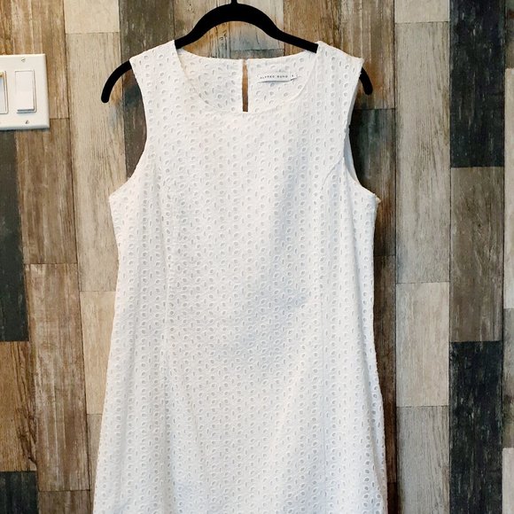 Alfred Sung White Eyelet Dress - Picture 2 of 7